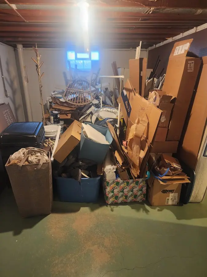 Roll-off dumpster container at job site for Construction Dumpster Rental in Edgewater Park